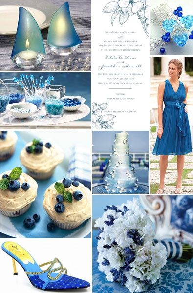matrimonio in blu e bianco