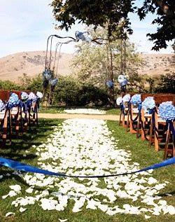 matrimonio in blu e bianco