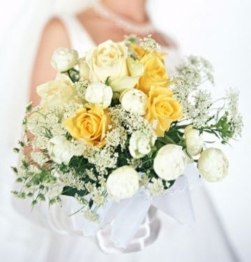matrimonio in giallo e bianco