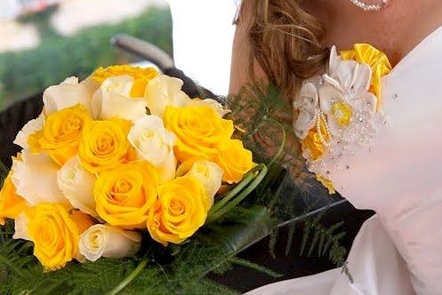 matrimonio in giallo e bianco