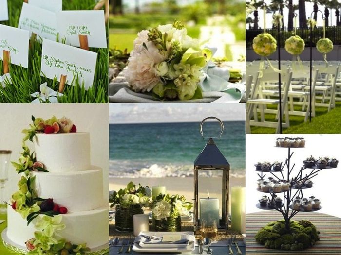 matrimonio in verde e bianco