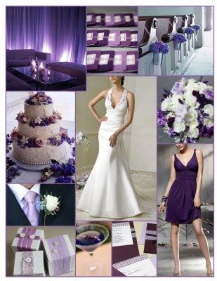 matrimonio in viola e bianco