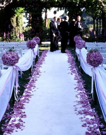 matrimonio in viola e bianco