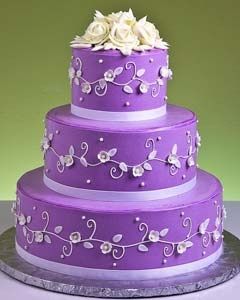 matrimonio in viola e bianco