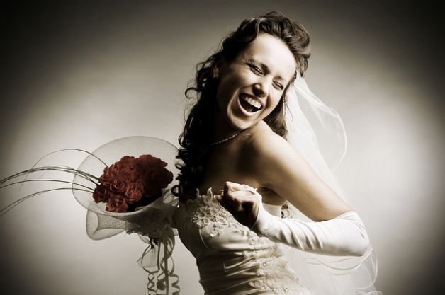 sposa felice