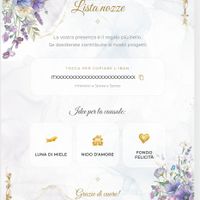 Lista nozze nelle nostre partecipazioni digitali