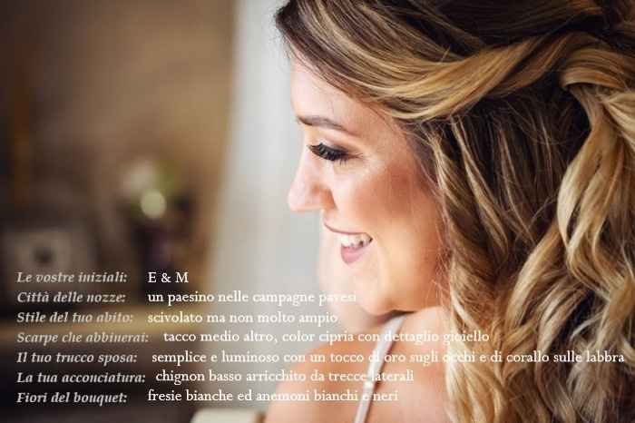 Condividi il tuo identikit sposa - 1