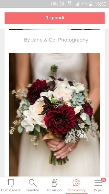 Bouquet sui toni Bordeaux 29