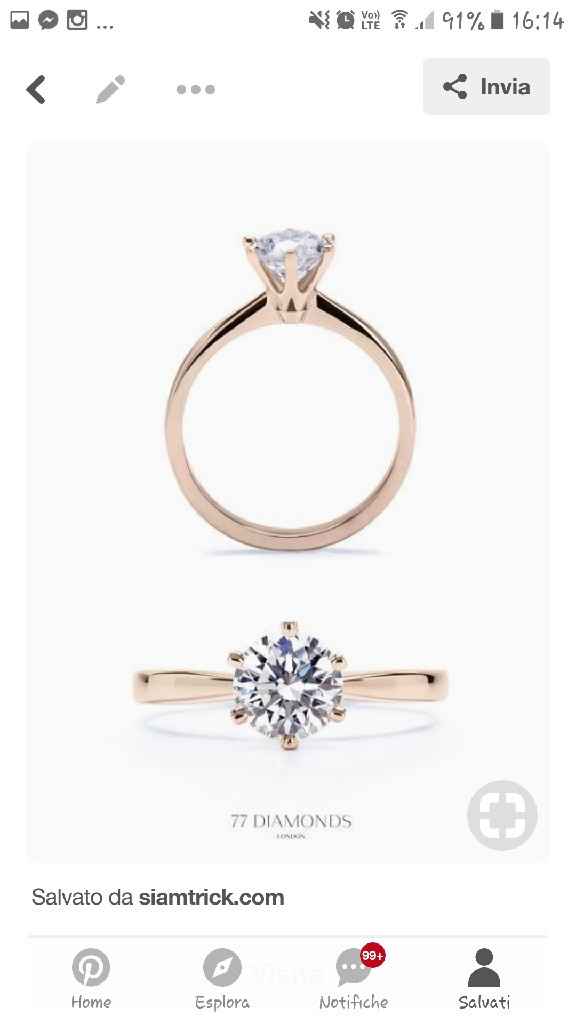 Solitario in oro rosa o bianco?🤔 - 1