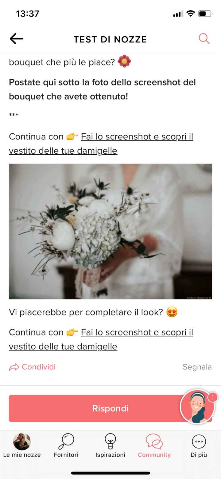 Fai lo screenshot e scopri il tuo bouquet - 1