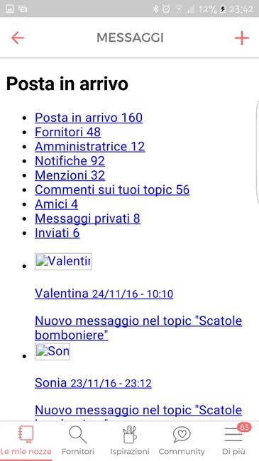 Questa è la grafica che mi si presenta da una settimana