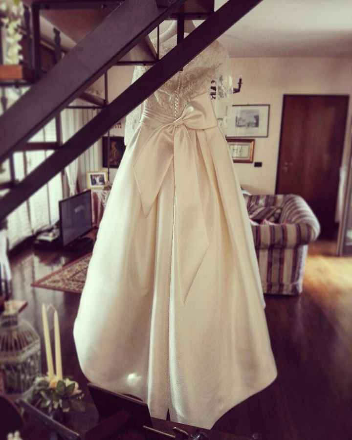 Abito da sposa in seta Mikado - 3
