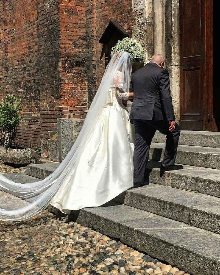 Abito da sposa in seta Mikado - 4