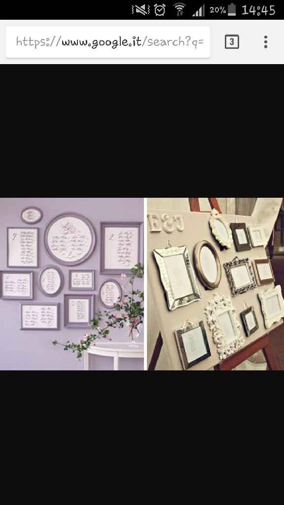 Idee tableau de mariage - 1