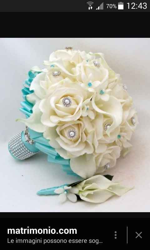 Consigli per un bouquet  con nastro color tiffany? =) - 1