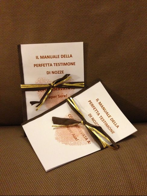 DIY - MANUALE PERFETTA TESTIMONE
