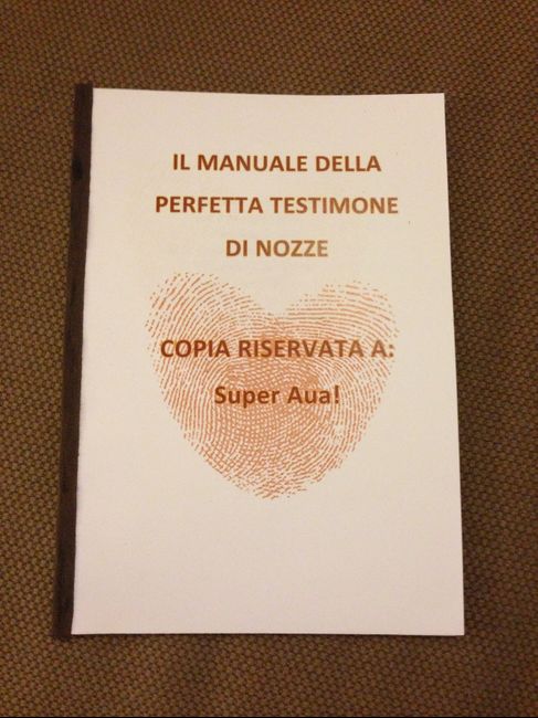 DIY - MANUALE PERFETTA TESTIMONE