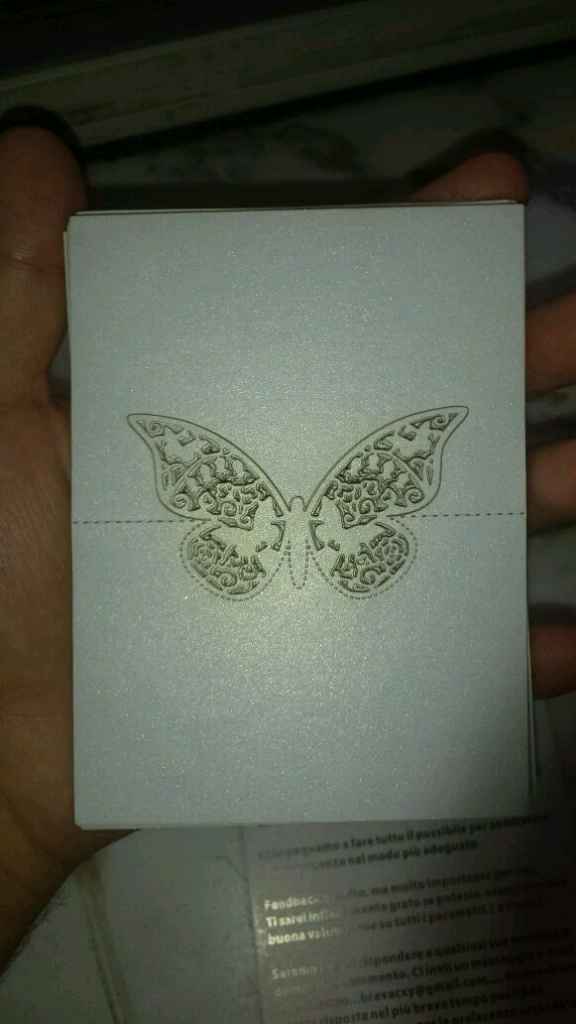 Segnatavolo farfalla - 1