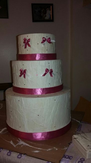 La mia torta porta buste in work in progress..... - 2