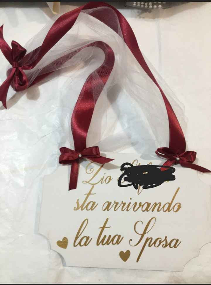 Cartello "sta arrivando la sposa" dove reperirlo? - 1