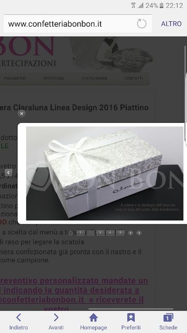 Bomboniere claraluna 2017 - 2