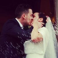 all'uscita della chiesa