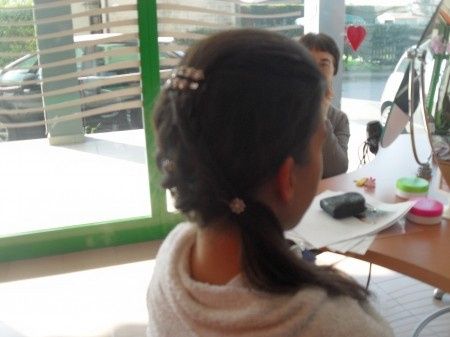 treccia laterale prima prova