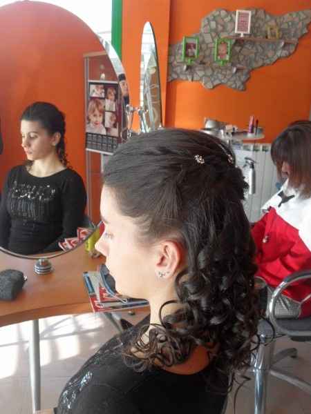 treccia laterale prima prova