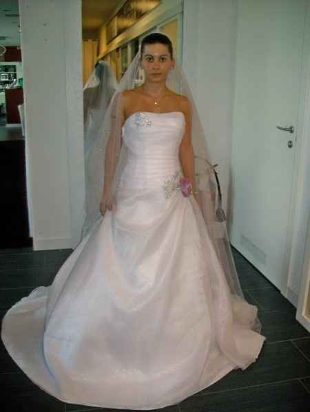 abito organza rosa cipria