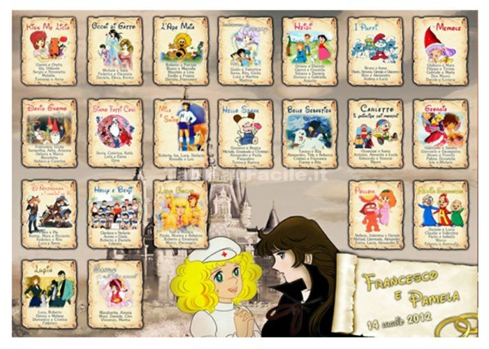 Tableau de mariage fai da te 1