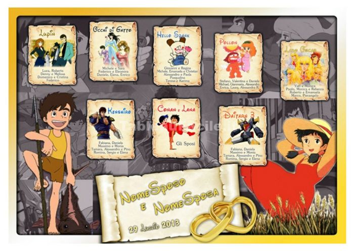 Tableau de mariage fai da te 2