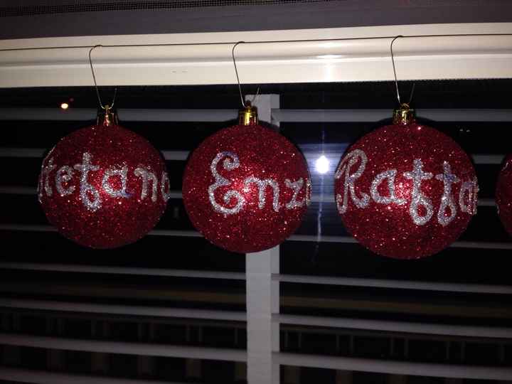 Un idea per i segna posti spose del mese di dicembre  - 3