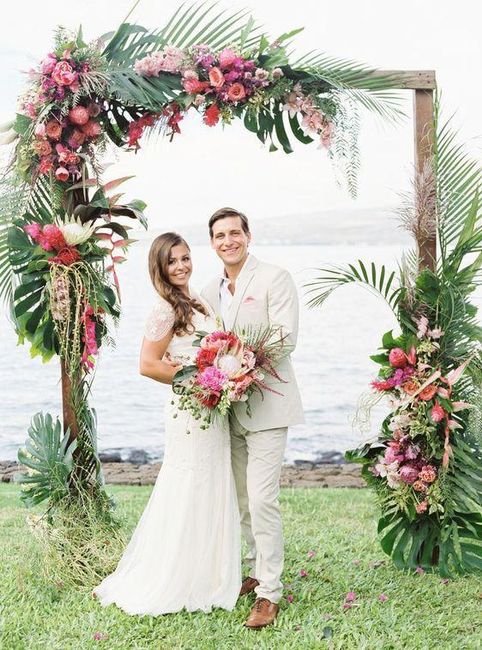 Un matrimonio con fiori tropicali - 1