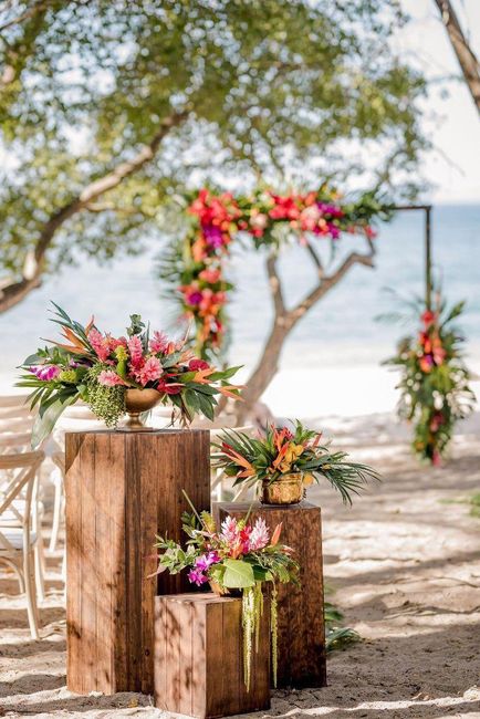 Un matrimonio con fiori tropicali 2