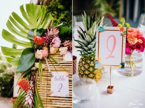 Un matrimonio con fiori tropicali 3