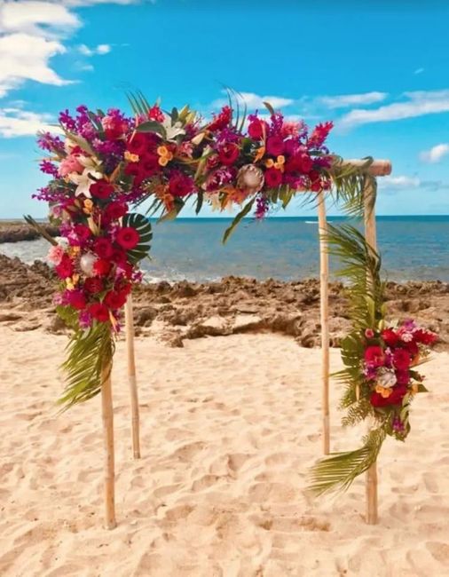 Un matrimonio con fiori tropicali 5