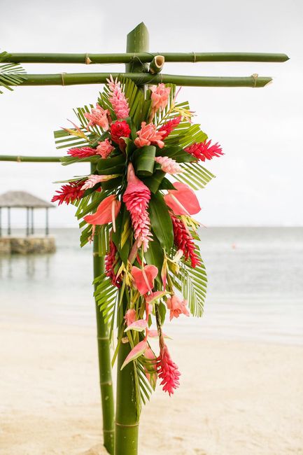 Un matrimonio con fiori tropicali 6