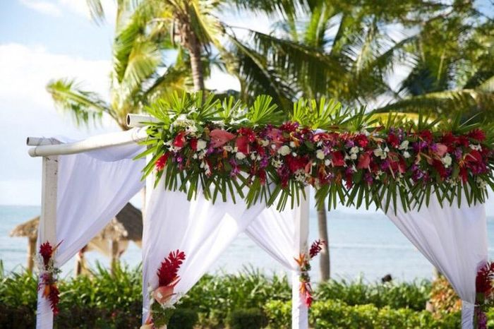 Un matrimonio con fiori tropicali 8