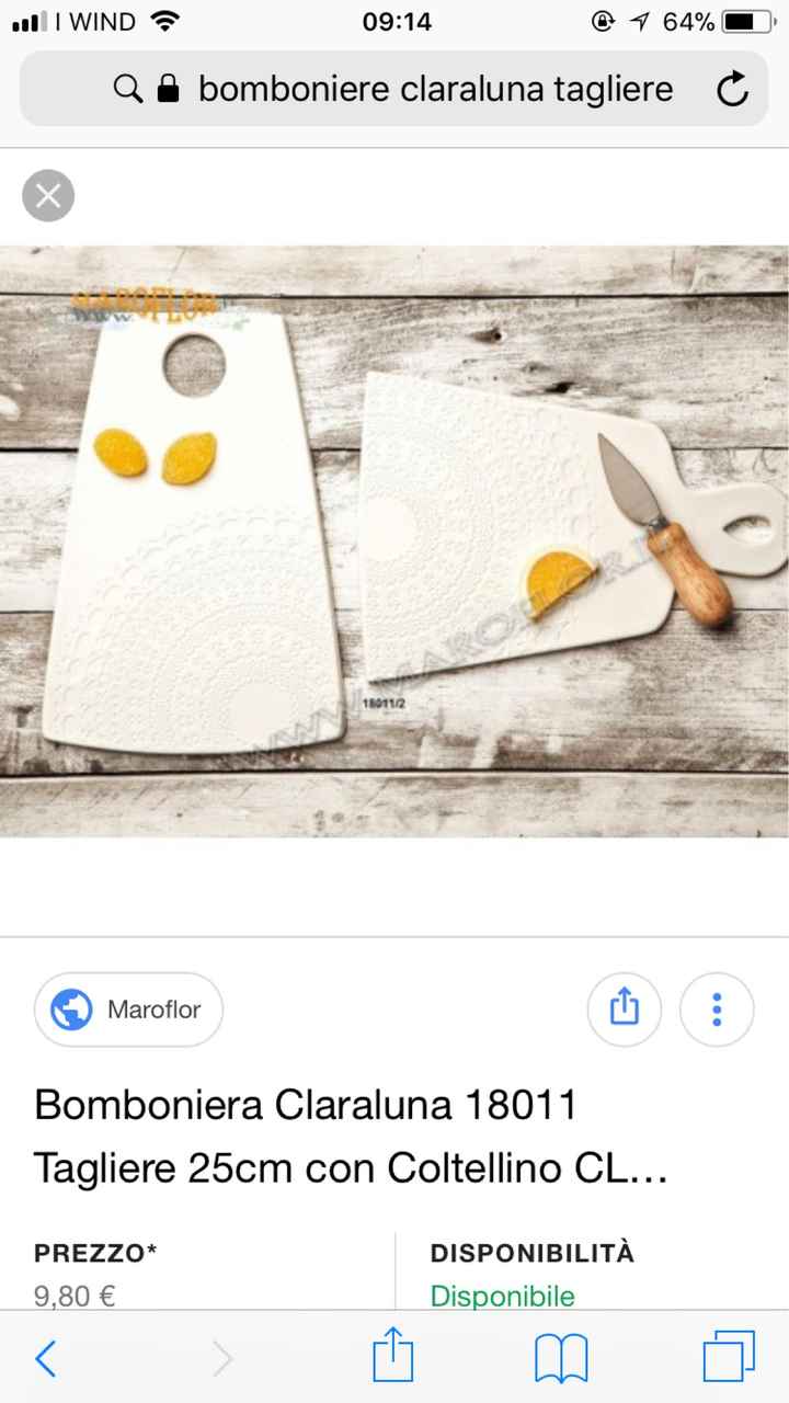 Bomboniera tagliere - 1