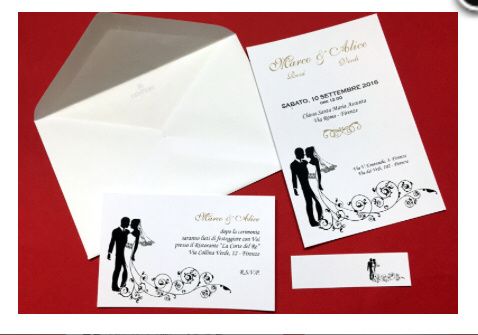 Partecipazione matrimonio. - 1