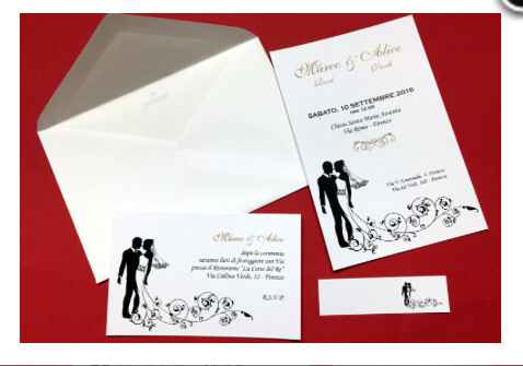 Partecipazione matrimonio. - 1