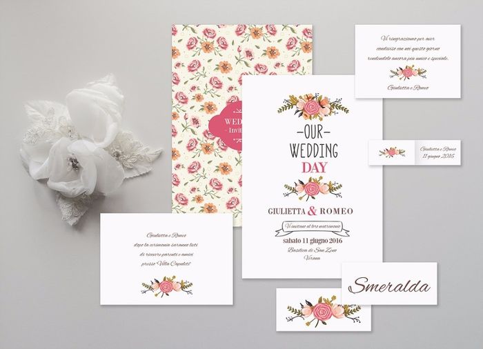 invito ghirlanda flower