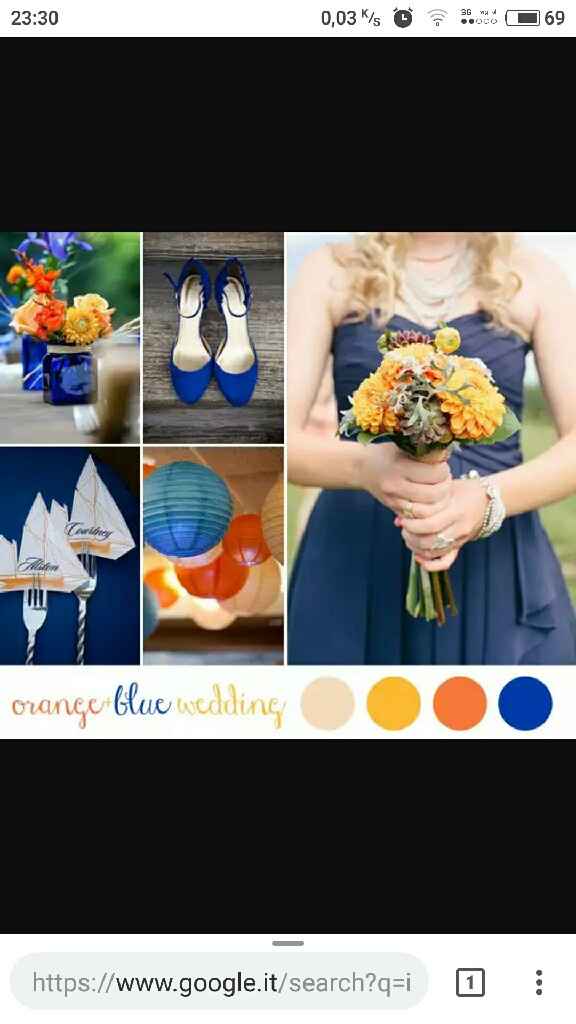  Colore arancio e blu - 2