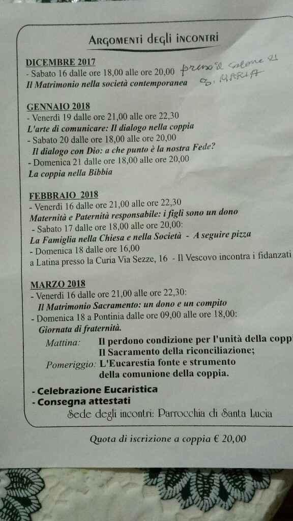  Corso prematrimoniale??? - 1