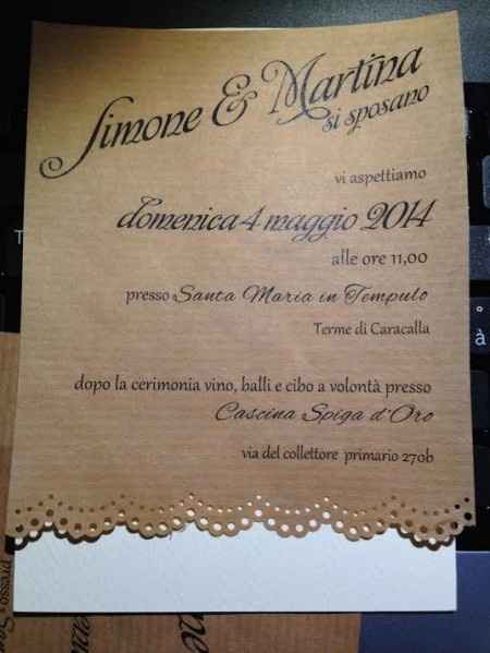 Partecipazione shabby-chic