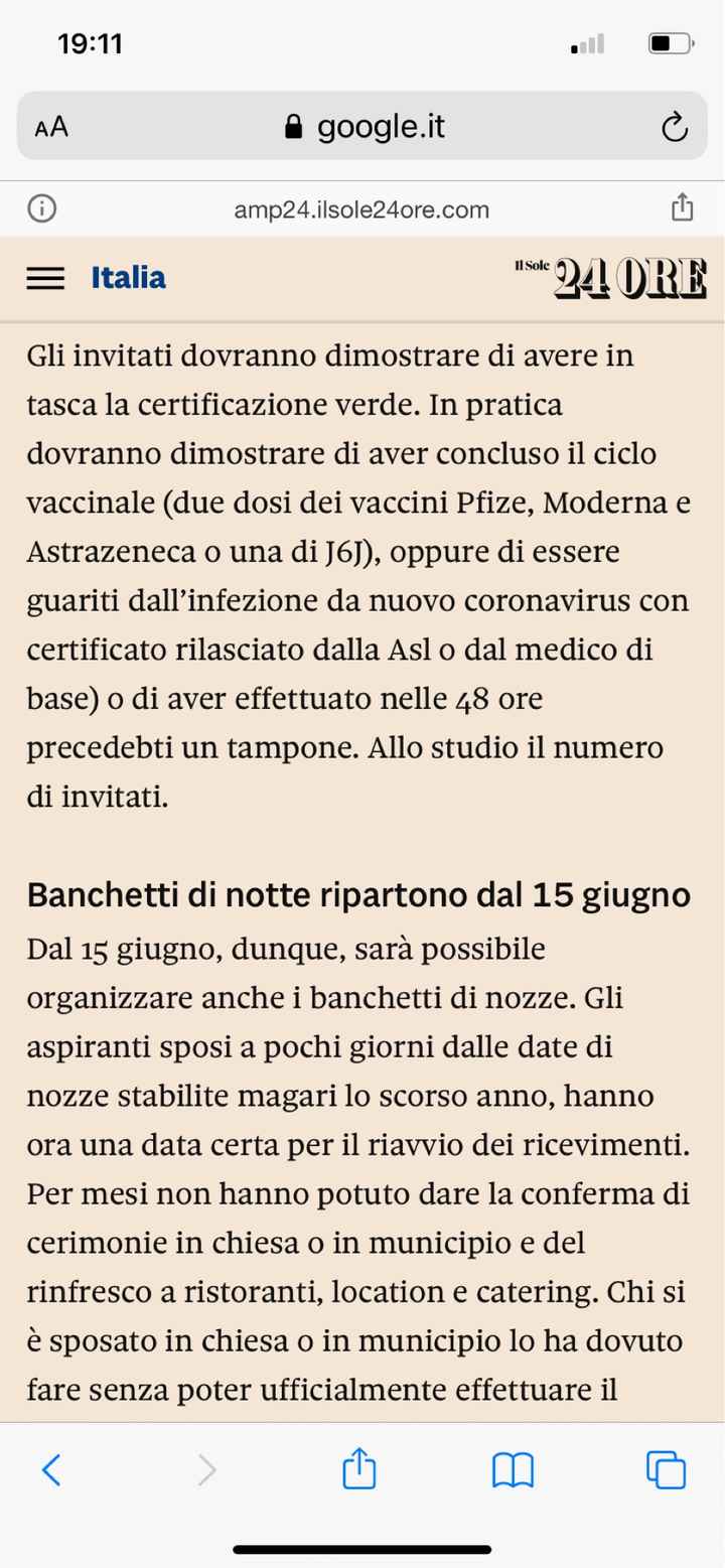 Green pass confermato! - 1