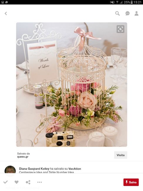 Voliera centrotavola