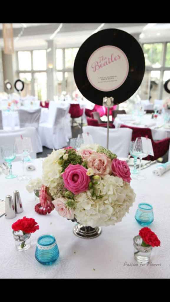 Segnaposto che si lega al segnatavolo/tableau  titoli di canzoni - 8