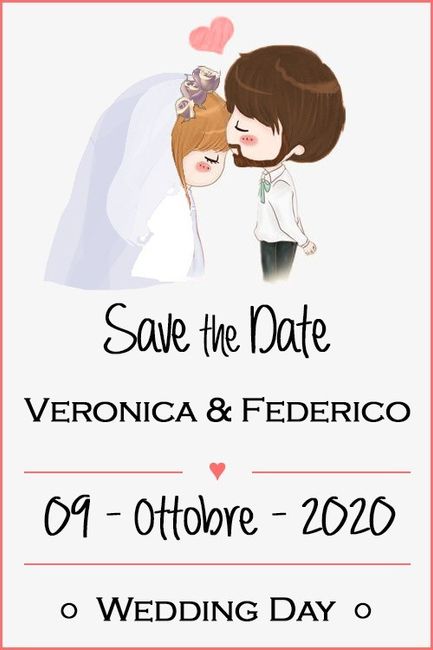 Save the date inviati ieri sera!!!! 😍 Che emozione!!! 1