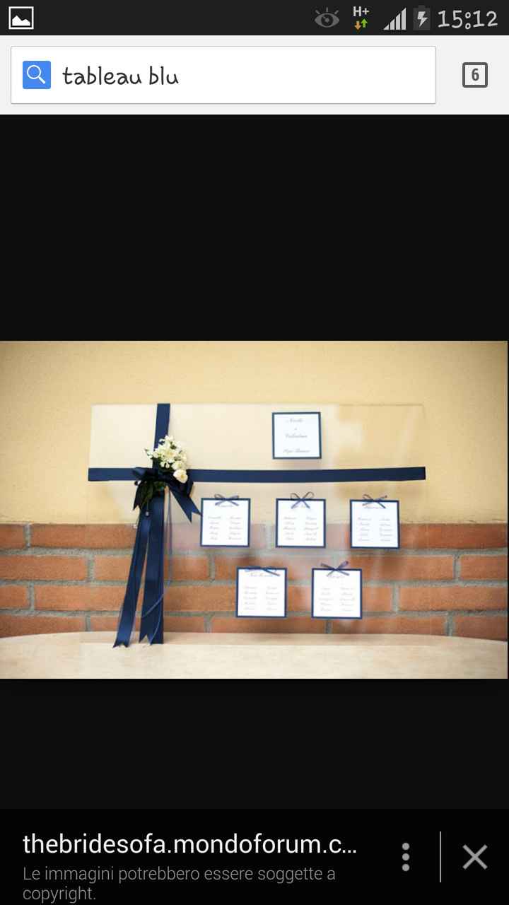 Table marriage colore blu - 1